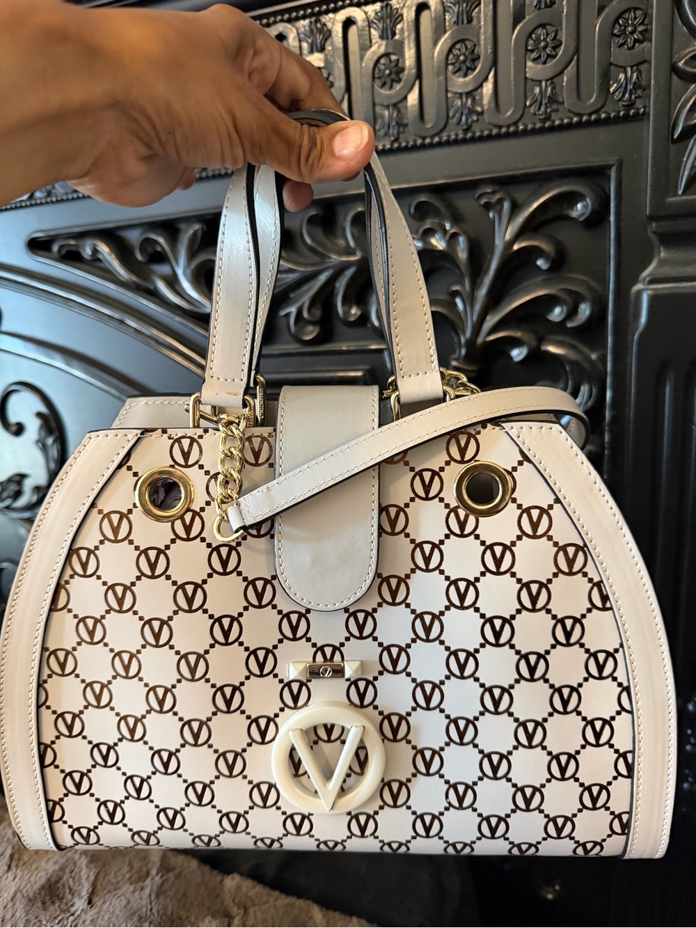 VALENTINO By Mario Valentino Spa Patterned Top-Handle Satchel